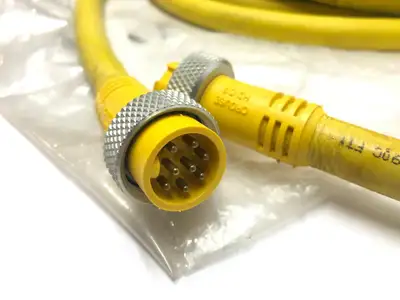 USED CROUSE-HINDS 30' EXTENSION CABLE, 8 PIN POLE, ALUMINUM NUT