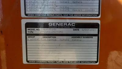 USED GENERAC 2966970100