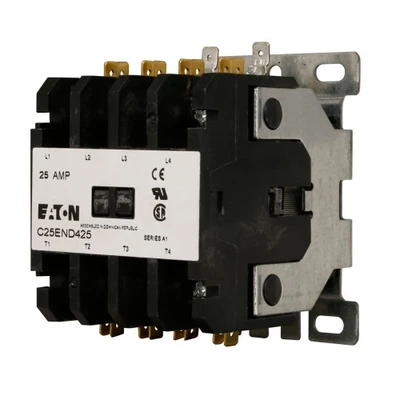 Eaton C25END430T Definite Purpose Contactor, Quick, 30A, 24 Vac [New]