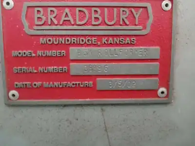 18 Stands 50.00" x 4.00" B & K Rollforming Line