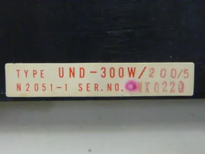 USED YASKAWA UND-300W/200/5