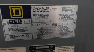 SQUARE D QED POWER STYLE / MODEL 5 Electrical Switchgear / Power Distribution Switchboard | Machinery Solutions Group, Inc. (9)