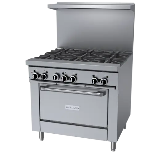 Garland GFE36-6R 36" 6 Burner Gas Range w/ Standard Oven, Natural Gas