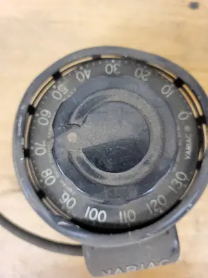Used Variac Variable Transformer with Dial Control