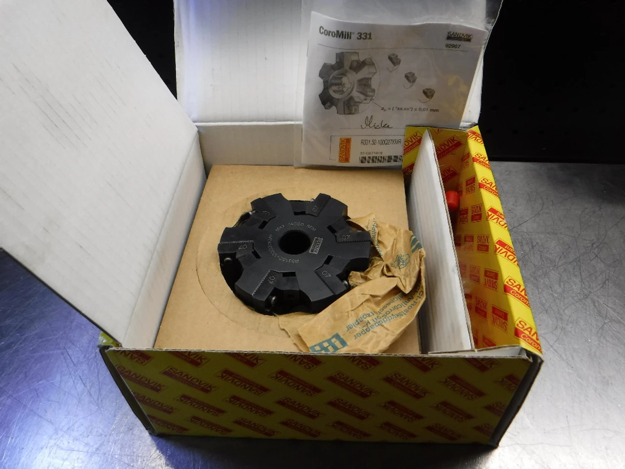 Sandvik 100mm Adjustable Milling Cutter 63mm Pro R331.52-100Q27KMR (LOC3108B)