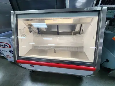 New | in-Stock Hussmann Unused Hussmann NAV-4 - High Volume Service Deli Case Curved Glass Merchandiser Display Refrigerators Illinois US | Falcon Restaurant Supply #1373661