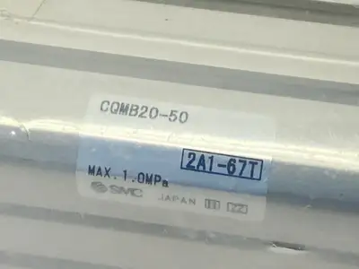 USED SMC PNEUMATIC COMPACT GUIDE ROD CYLINDER 20MM BORE 50MM STROKE