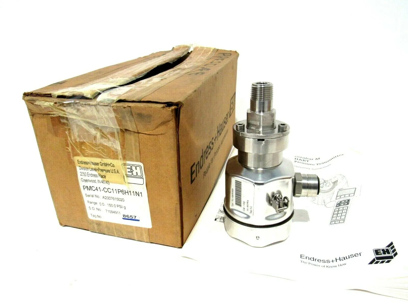 NEW ENDRESS+HAUSER PMC41-CC11P6H11N1 PRESSURE TRANSMITTER PMC41CC11P6H11N1