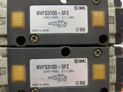 SMC NVFS3100-5FZ  5-Station Pneumatic Manifold with 24VDC Solenoid Valves