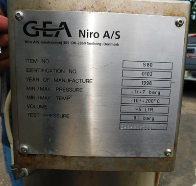 Used GEA NIRO SPRAY DRYER MOBILE MINOR 2000 Dryers New Jersey US | Champion Trading Corporation #1285459