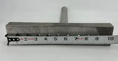 Unbranded Lathe Tool Rest ~  10" x 2" x 1" ~ w/ 1/2" Holes (5950)