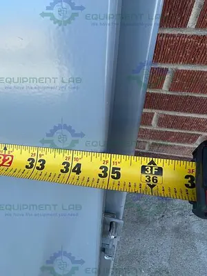 USED SCE 385666 INDUSTRIAL CONTROL PANEL ENCLOSURE 35.5" X 11.5" X 48"
