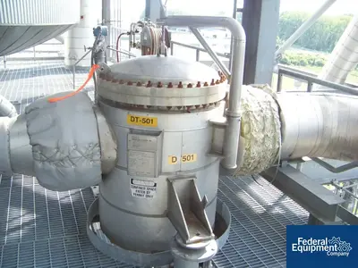 USED Buss ChemTech 320 Sq Ft Buss SMS Thin Film Evaporator, 316L S/S, 32/180#