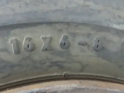 Continental 16x6-8 Forklift Tire Traction Pneumatic Black 6x125mm Rim