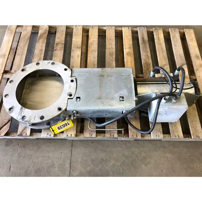 Used 14" Juadt Dosiertechnik Stainless steel Slide Knife Gate Valve