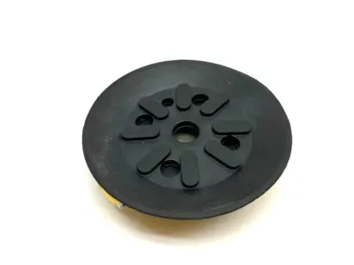 F75.20.07ND | Piab  Flat Vacuum Suction Cup Black G3/8" w/ Mesh Filter - Used