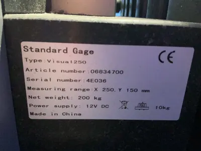 Used STANDARD GAGE VISUAL 250 2D Vision Measuring Systems Ohio US | HGR 24 #1414125