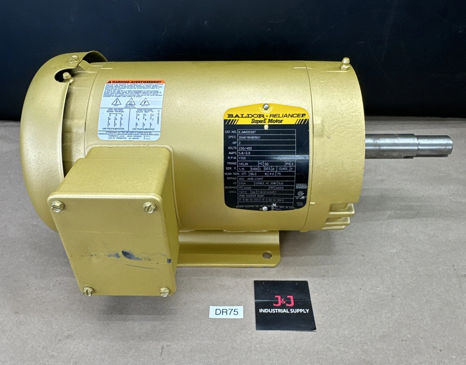 NEW Baldor EJMM3558T