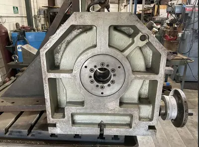 3.5"  x 40 TAPER TOS MODEL #W9 ROTARY TABLE HORIZONTAL BORING MILL WITH FACING HEAD : YOBRO 25160