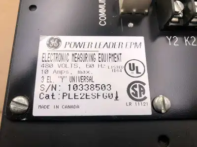 GE PLE2ESFG0 Power Leader EPM Electronic Power Meter 480V 10A