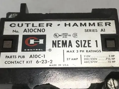 USED CUTLER HAMMER A10CN0