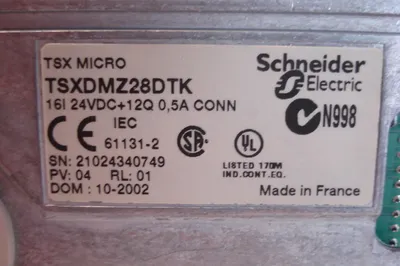 USED MODICON TSX MICRO TELEMECANIQUE TSXDMZ28DTK