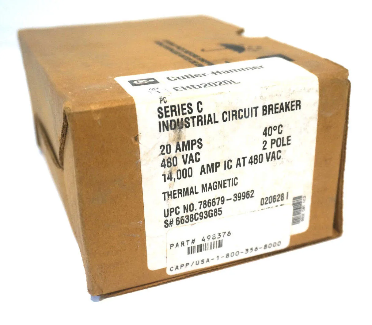 NEW CUTLER HAMMER EHD2020L CIRCUIT BREAKER SER.C EHD2020L