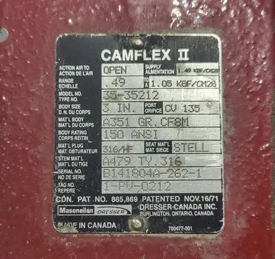 USED MASONEILAN 35-35212