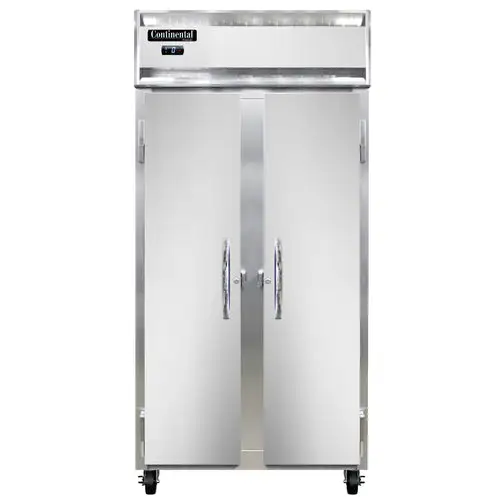 Continental 2FSEN 36 1/4" Slim Line Two Section Reach In Freezer, (2) Left/right Hinge Solid Doors, 115v