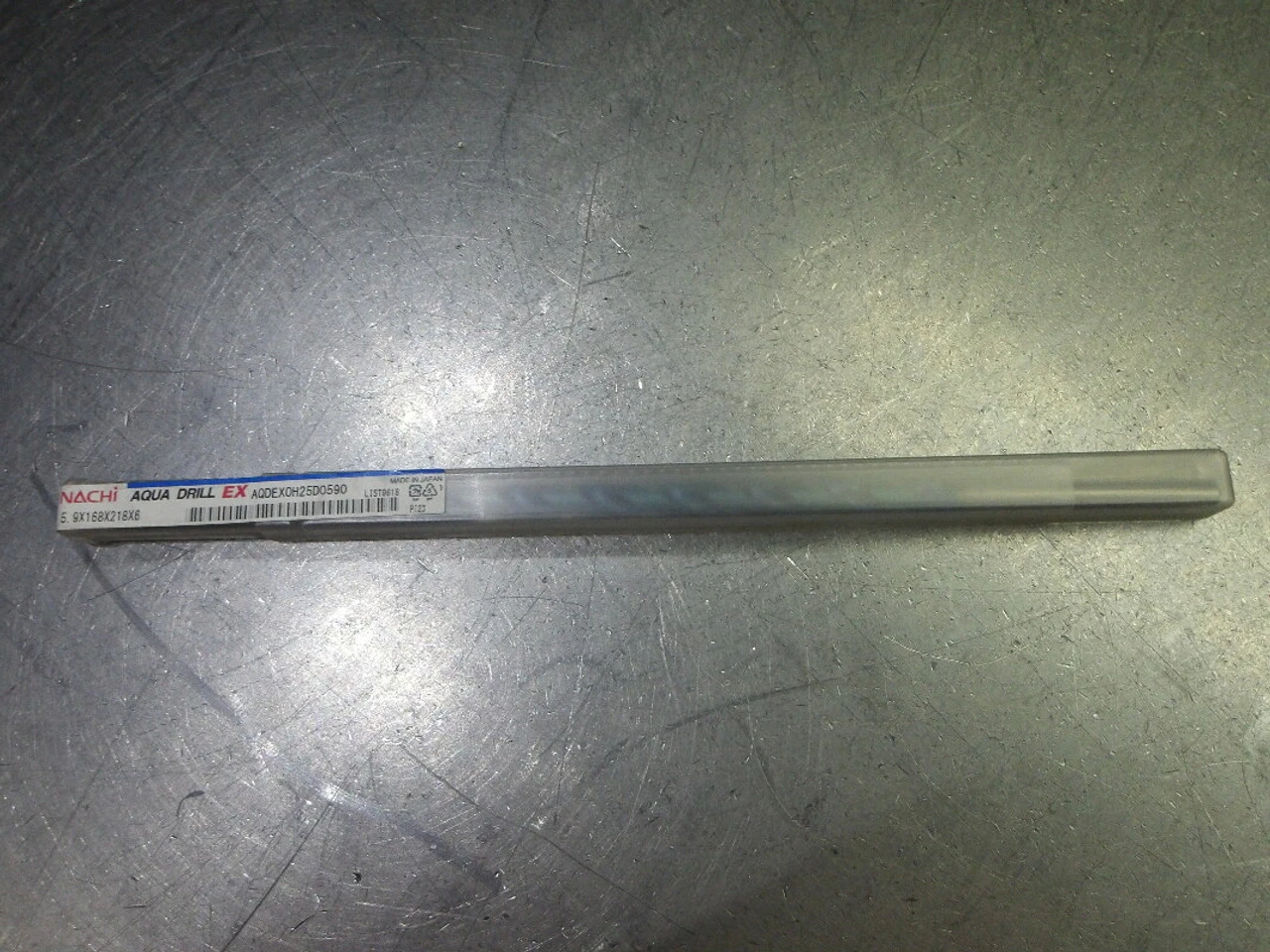 Nachi Aqua Drill EX 5.9mm Coolant Thru Carbide Drill AQDEX0h25d0590 (LOC1123D)