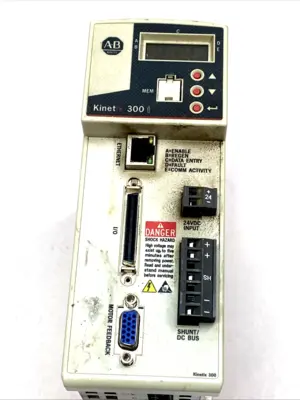 USED ALLEN-BRADLEY KINETIX 300 SERVO DRIVE 0.4KW 120/240V ETHERNET SER A
