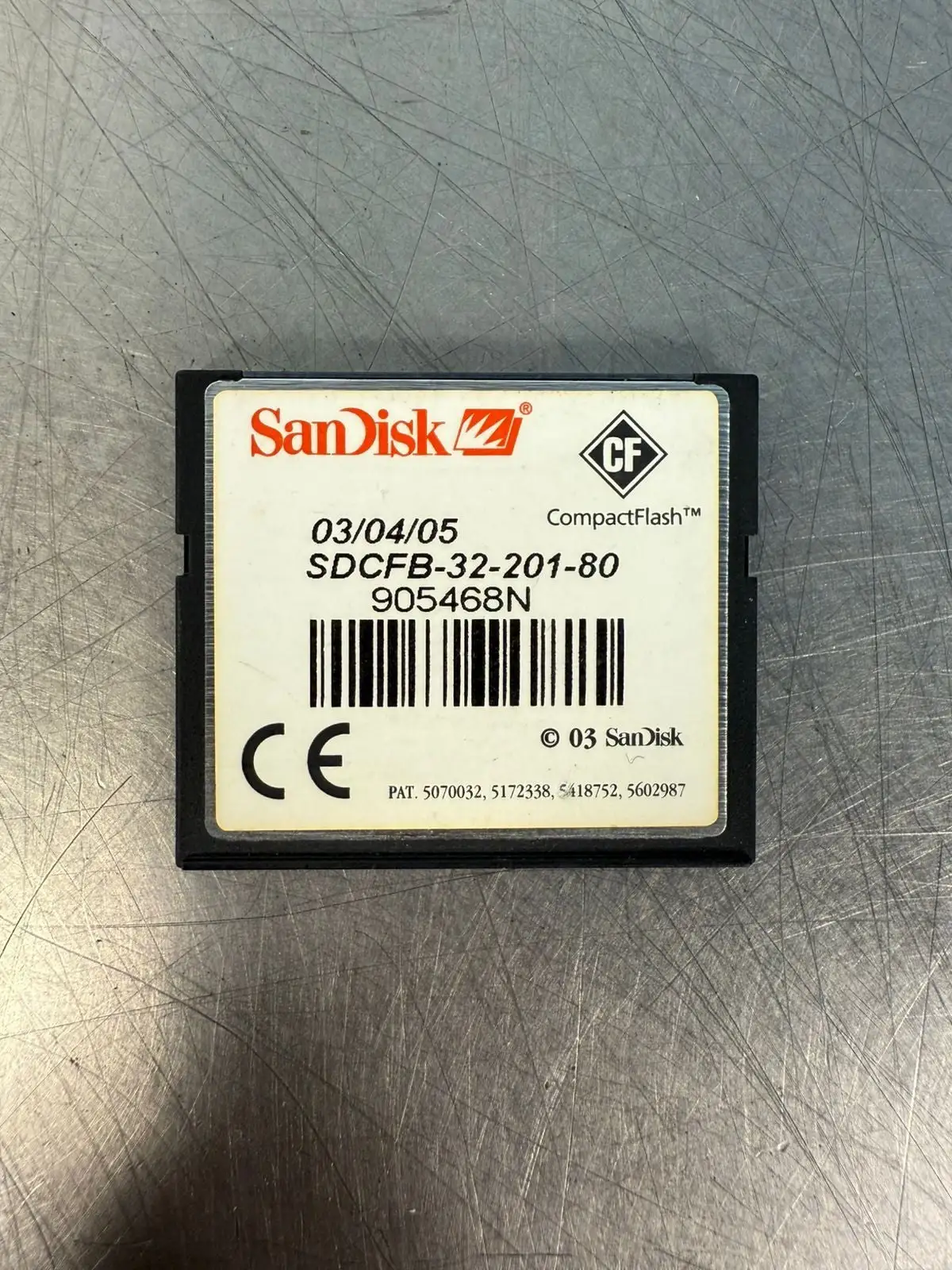 Sandisk SDCFB-32-201-80 Integrated Circuit (6.3.1)