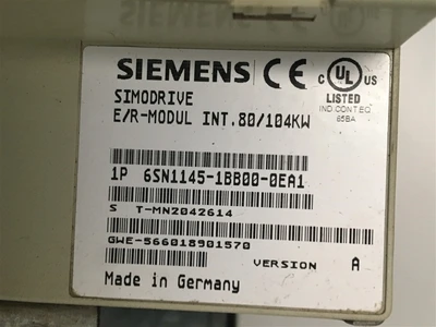 USED SIEMENS 6SN1145-1BB00-0EA1-E/R-MODUL INT.80/104KW