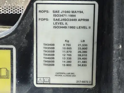 USED CATERPILLAR TH560B