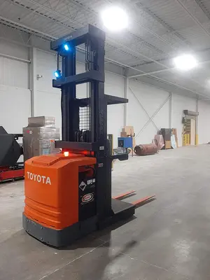 USED 2017 TOYOTA 6BPU15 ORDER PICKER WITH WIRE GUIDANCE