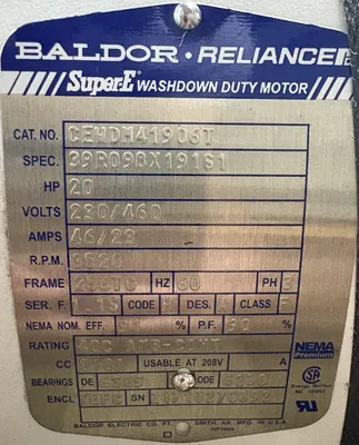 BALDOR RELIANCE CEWDM41906T Motors | ESS Industrial Equipment Sales (3)