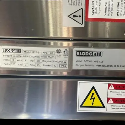 USED BLODGETT BCT-61E