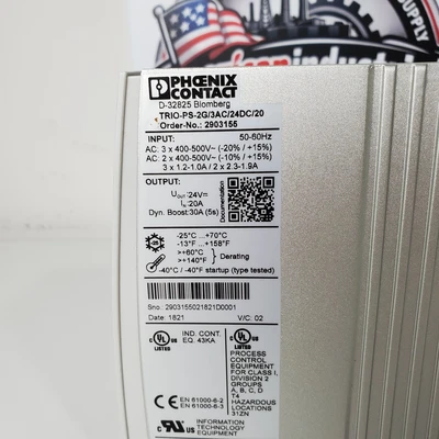 Phoenix Contact 2903155 Power Supplies, UPS & Batteries | American Industrial Supply Co. (5)