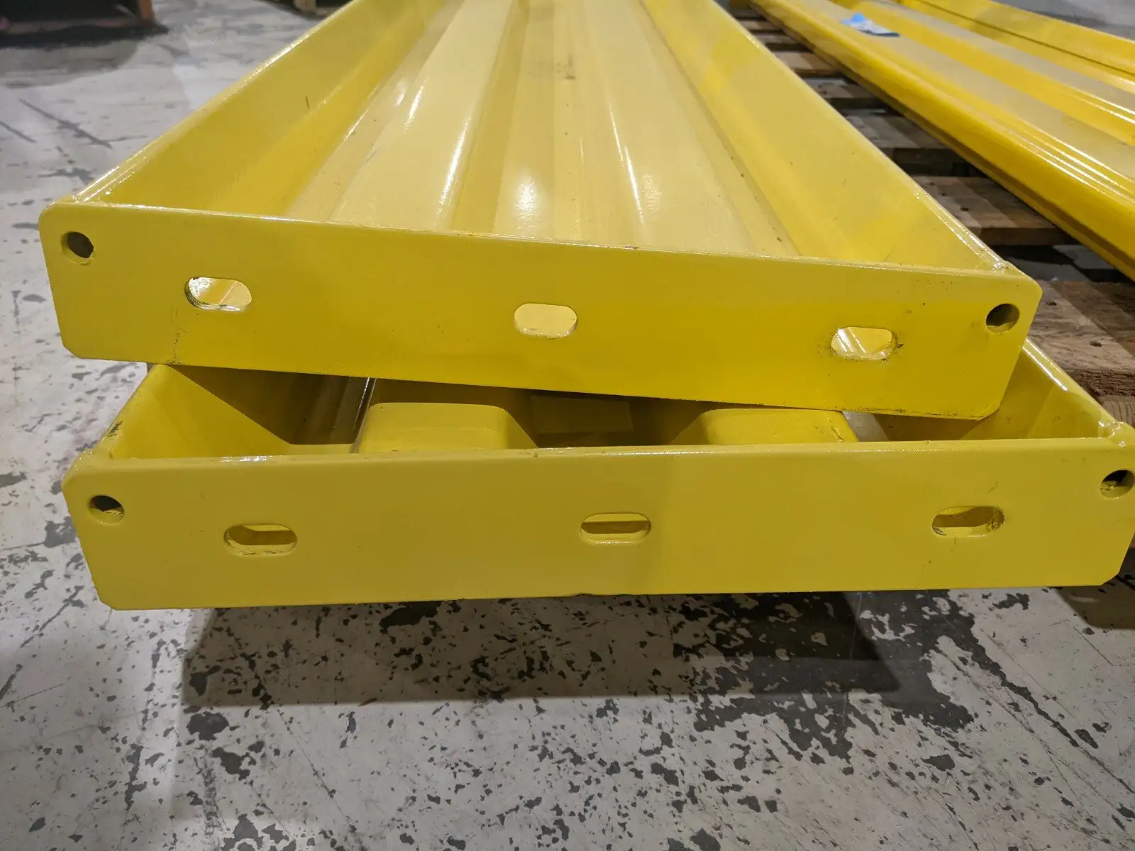 Safety Yellow Steel Lift Out Guard Rail 6'ft Long x 15"W LOT OF 2 - Used