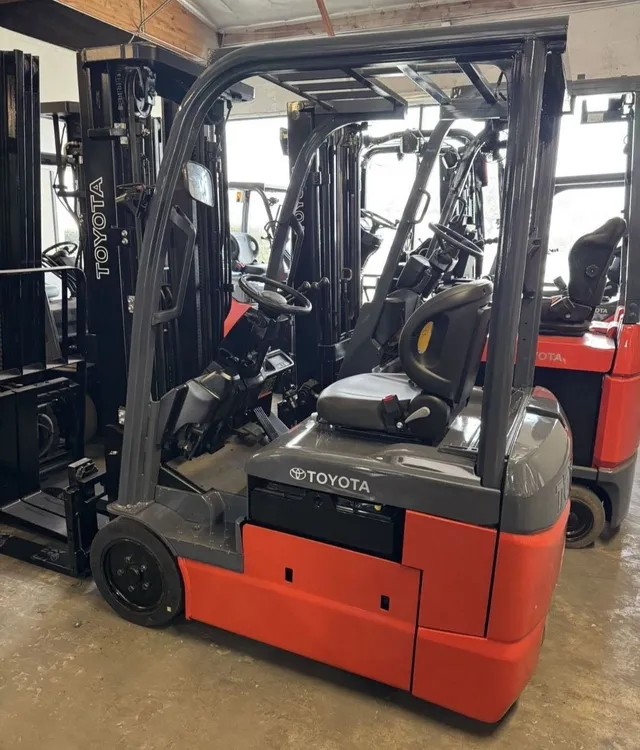 Used 2021 TOYOTA 8FBE15U 3-Wheel Sit down Electric Counterbalance Forklifts California US | California Material Handling #775498