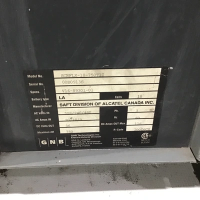 GNB SCRFLX-18-750T1Z SCR Charger FLX 36V 750AH