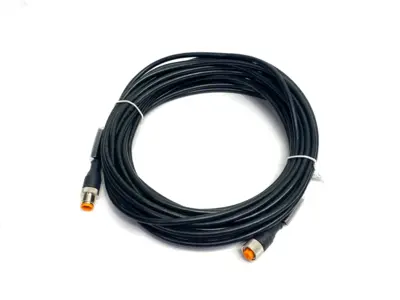 New | in-Stock LUMBERG AUTOMATION DOUBLE ENDED CORDSET M12 MALE TO FEMALE 10M Cable & Wire | Maverick Industrial Sales #1107108