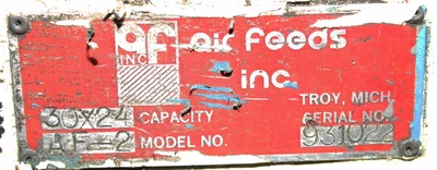 USED 1993 Air Feed Inc. AF-2 30 x 24