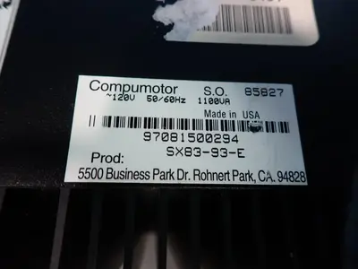 USED PARKER COMPUMOTOR SX8393E