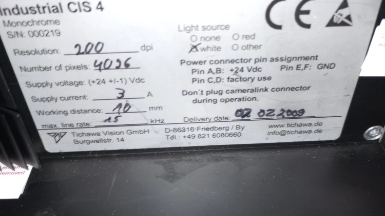 Used TICHAWA VISION INSPECTION CAMERA PLC Processors Arizona US | ASSET CONVERSION SPECIALISTS, INC. #310888