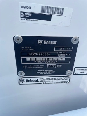 USED 2022 BOBCAT MT-100