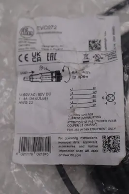 NEW IFM EVC072 Female Cordset ADOGH050MSS001005 STOCK G960A