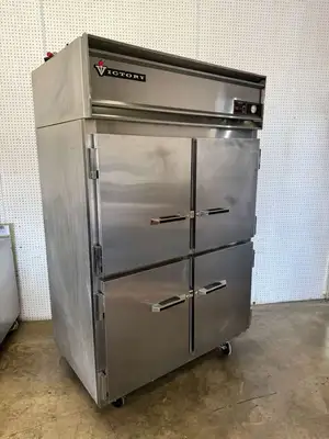 Used Victory Used Victory FA-2D-S7-HD Stainless 4 section Reach In Freezer - 115V Freezers Illinois US | Falcon Restaurant Supply #1373718