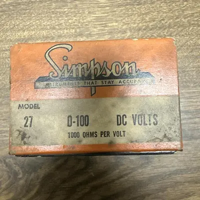 New | in-Stock SIMPSON MODEL 27 Misc Electrical & Power Parts Ohio US | Surplus Asset Holdings #1234675