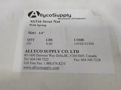 NEW ALLYCO SUPPLY 105SS-01400